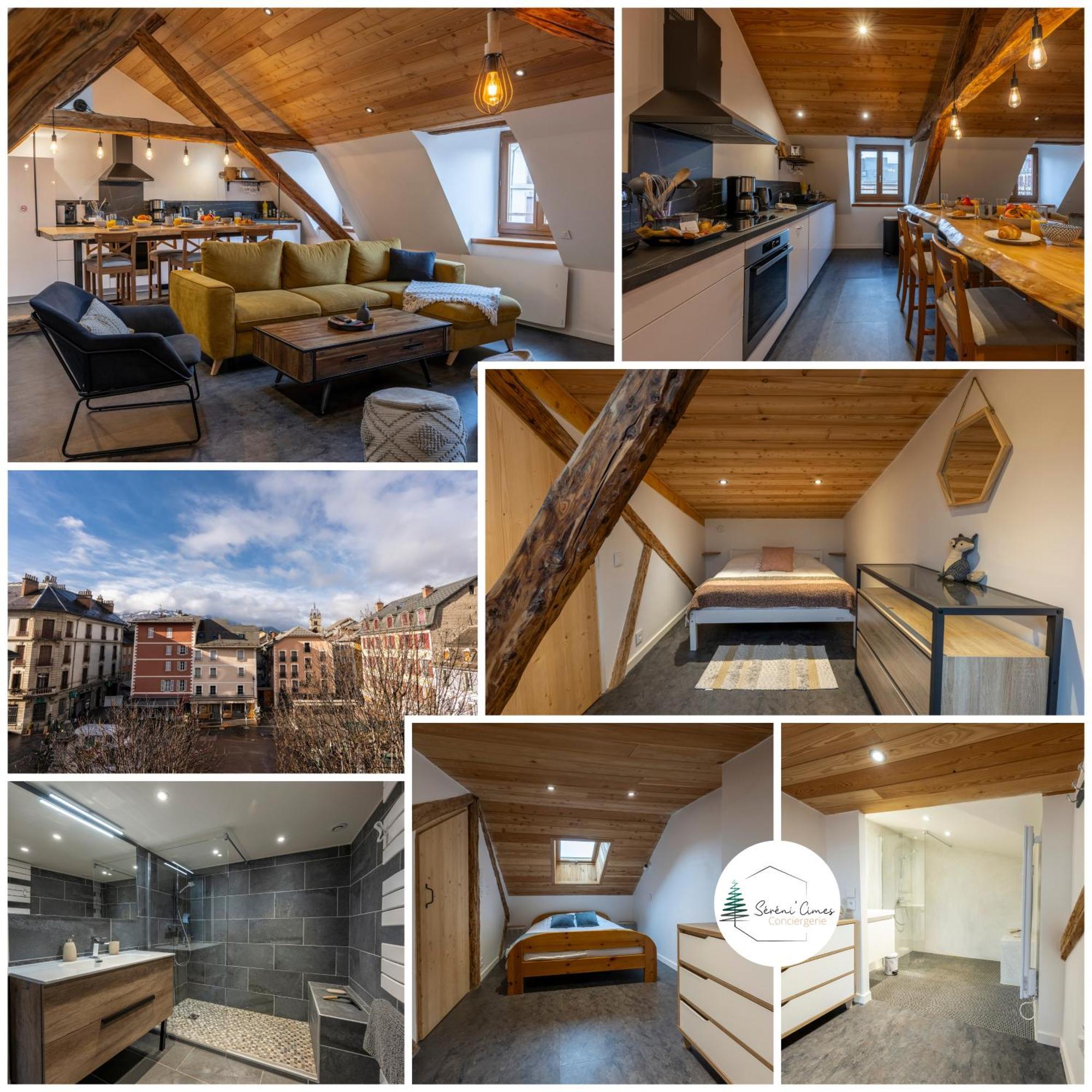 Superbe Loft - Situ Sur La Place Centrale Barcelonnette Exteriör bild