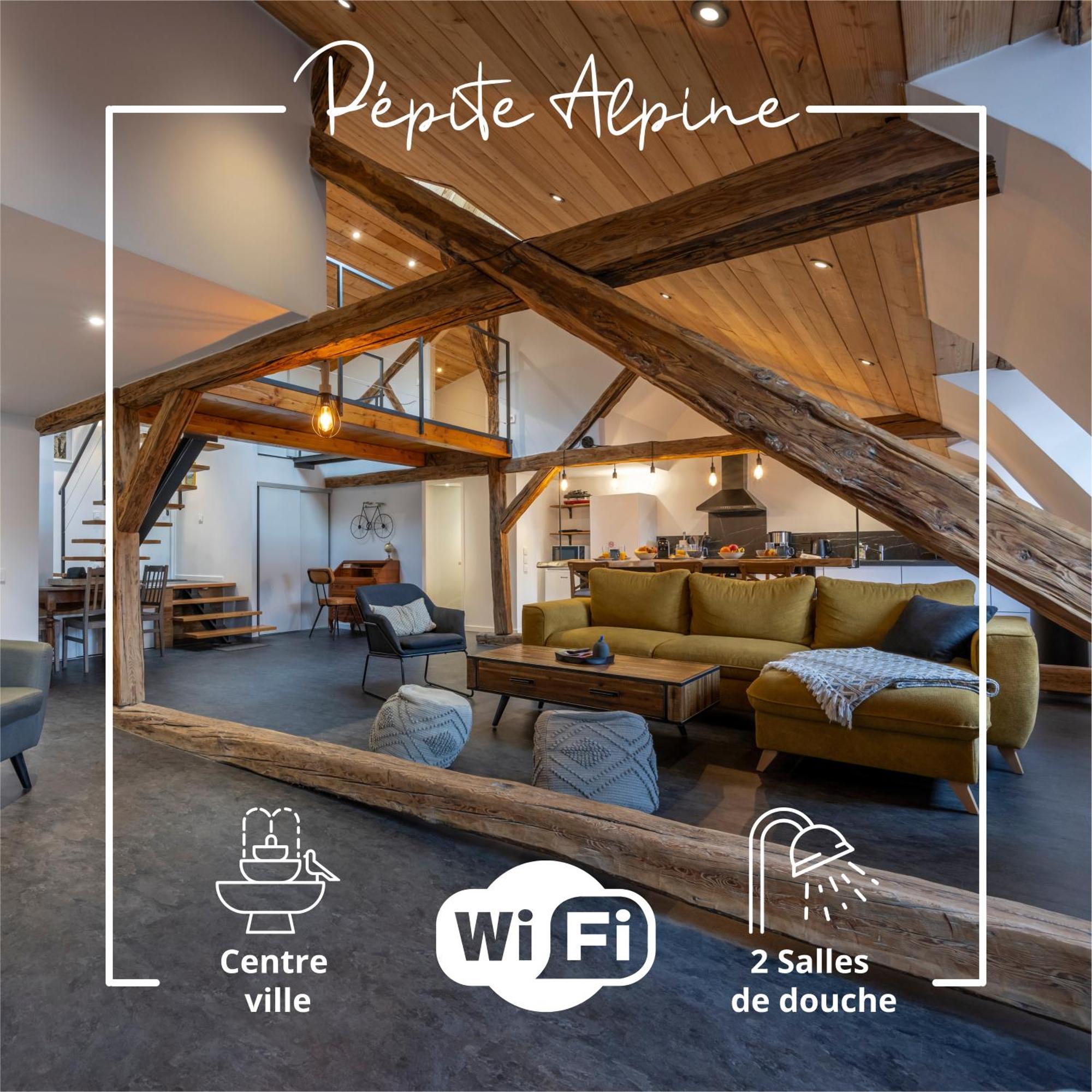 Superbe Loft - Situ Sur La Place Centrale Barcelonnette Exteriör bild